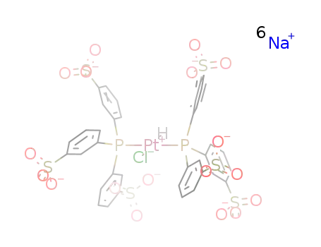 trans-[PtCl(H)(P(m-C6H4SO3Na)3)2]