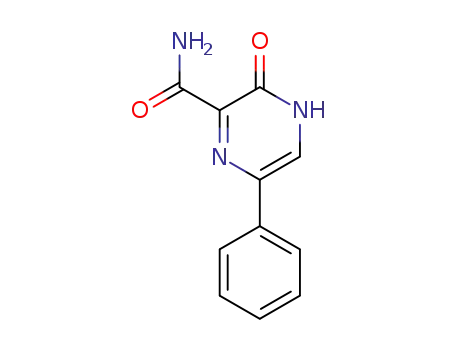 Molecular Structure of 67602-11-3 (Pyrazinecarboxamide, 3,4-dihydro-3-oxo-6-phenyl-)