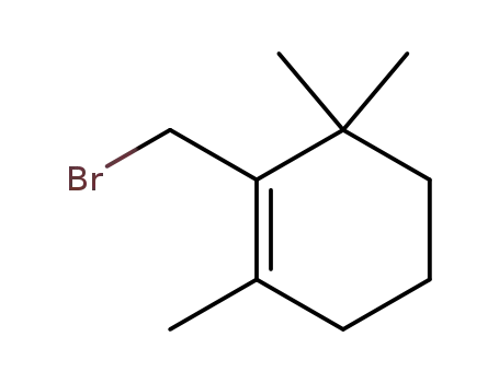 Molecular Structure of 59633-88-4 (Cyclohexene, 2-(bromomethyl)-1,3,3-trimethyl-)