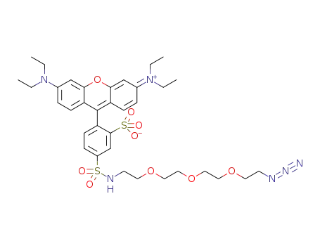 2-(2-(2-(2-(4-(3,6-bis(diethylamino)xanthylium-9-yl)-3-sulfonatobenzenesulfonamido)ethoxy)ethoxy)ethoxy)ethyl azide