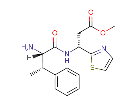 (R)-3-[(2S,3S)-2-amino-3-phenylbutyrylamino]-3-(thiazol-2-yl)propanoic acid methyl ester