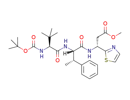 N-{N'-tert-butoxycarbonyl-L-tert-leucyl-[(3S)-3-methyl-L-phenylalanyl]}-3-amino-3-(thiazol-2-yl)propanoic acid methyl ester