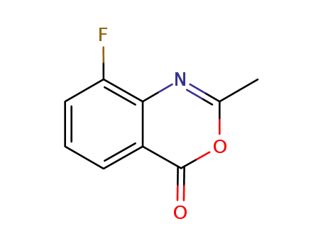 Molecular Structure of 1044749-59-8 (8-fluoro-2-methyl-4H-benzo[d][1,3]oxazin-4-one)