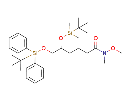 5-(tert-butyldimethylsilyloxy)-6-(tert-butyldiphenylsilyloxy)-N-methoxy-N-methylhexanamide