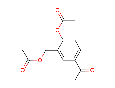 Molecular Structure of 24085-06-1 (4-Acetoxy-3-acetoxymethylacetophenone)