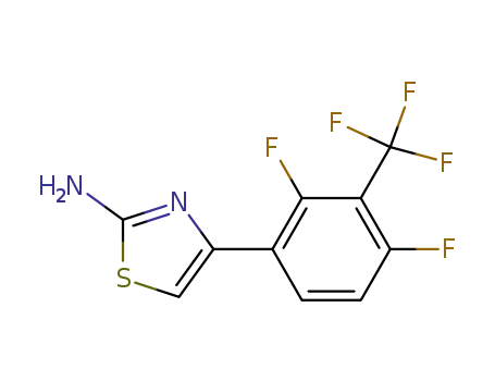 4-[2,4-difluoro-3-(trifluoromethyl)phenyl]-1,3-thiazol-2-amine