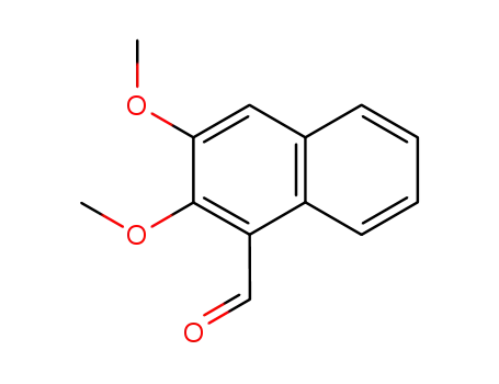 Molecular Structure of 56252-09-6 (2 3-DIMETHOXY-1-NAPHTHALDEHYDE  97)