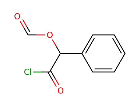 Molecular Structure of 57079-45-5 ((α-Formyloxy)phenyl acetyl chloride)