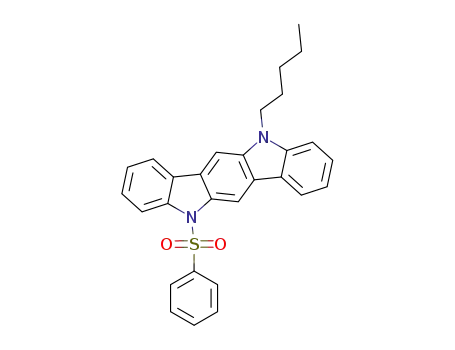 1-pentyl-7-(phenylsulfonyl)-indolo[3,2-b]carbazole