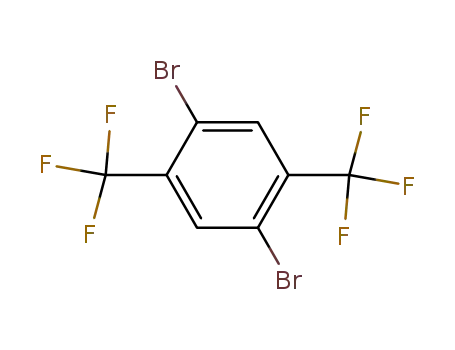 Molecular Structure of 2375-96-4 (1,4-bis(trifluoromethyl)-2,5-dibromobenzene)