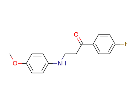 1-(4-fluorophenyl)-3-(4-methoxyphenylamino)propan-1-one