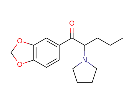 Molecular Structure of 687603-66-3 (1-(1,3-Benzodioxol-5-yl)-2-(1-pyrrolidinyl)-1-pentanone)