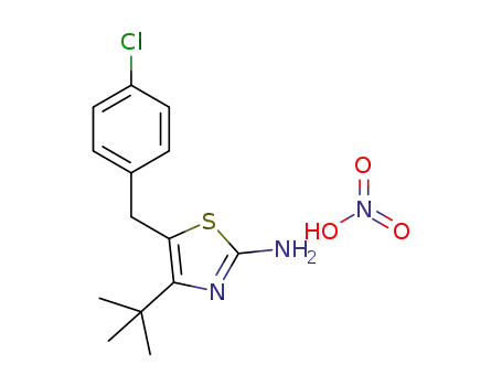 4-(tert-butyl)-5-(4-chlorobenzyl)thiazol-2-aminenitrate