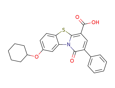 8-(cyclohexyloxy)-1-oxo-2-phenyl-1H-pyrido[2,1-b][1,3]benzothiazole-4-carboxylic acid