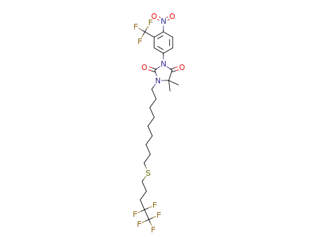 5,5-dimethyl-3-[4-nitro-3-(trifluoromethyl)phenyl]-1-{9-[(4,4,5,5,5-pentafluoropentyl)thio]nonyl}imidazolidine-2,4-dione
