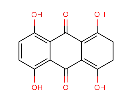 Molecular Structure of 81-59-4 (2,3-dihydro-1,4,5,8-tetrahydroxyanthraquinone)