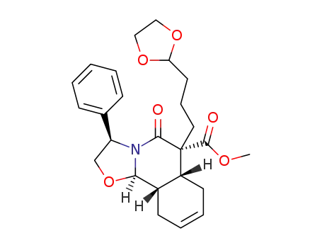 (3R,6R,6aR,10aS,10bR)-6-[3-(1,3-dioxolan-2-yl)propyl]-6-(methoxycarbonyl)-5-oxo-3-phenyl-2,3,6,6a,7,10,10a,10b-octahydro-5H-oxazolo[3,2-a]isoquinoline
