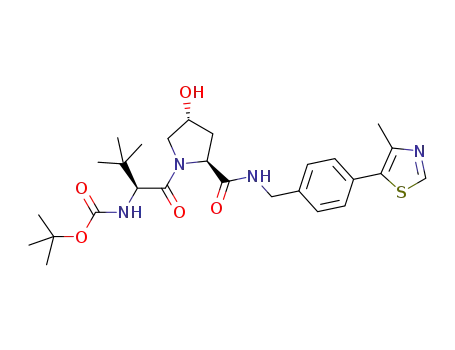 tert‐butyl N‐[(2S)‐1‐[(2S,4R)‐4‐hydroxy‐2‐({[4‐(4‐methyl‐1,3‐thiazol‐5‐yl)phenyl]methyl}carbamoyl)pyrrolidin‐1‐yl]‐3,3‐dimethyl‐1‐oxobutan‐2‐yl]carbamate