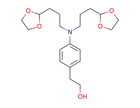 2-(4-(bis(3-(1,3-dioxolan-2-yl)propyl)amino)phenyl)ethanol