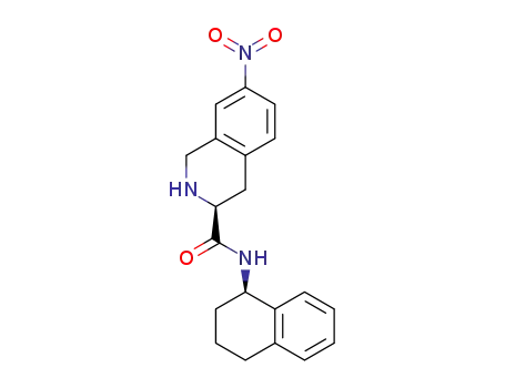 (S)-7-nitro-N-((R)-1,2,3,4-tetrahydronaphthalen-1-yl)-1,2,3,4-tetrahydroisoquinoline-3-carboxamide