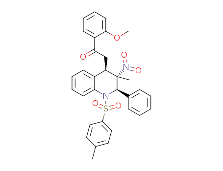 2-[(2R,3S,4R)-1,2,3,4-tetrahydro-2-phenyl-3-methyl-3-nitro-1-tosyl-4-quinolinyl]-1-(2-methoxyphenyl)ethanone