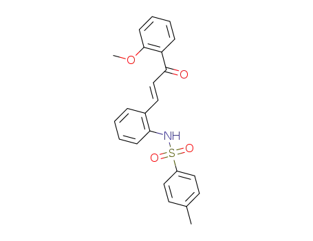 (E)-1-(2-methoxyphenyl)-3-(2-(tosylamino)phenyl)prop-2-en-1-one