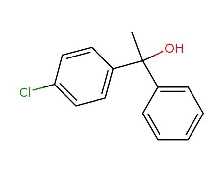 Molecular Structure of 59767-24-7 (1 -(4-CHLOROPHENYL)-1 -PHENYLETHANOL)
