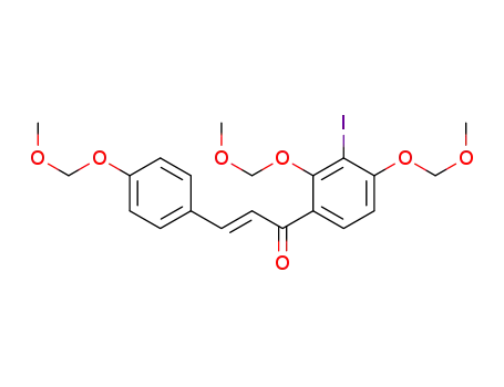 (E)-1-(3-iodo-2,4-bis(methoxymethoxy)phenyl)-3-(4-(methoxymethoxy)phenyl)prop-2-en-1-one