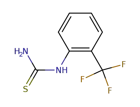 Molecular Structure of 1736-71-6 (2-(Trifluoromethyl)phenylthiourea)