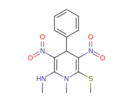 N,1-dimethyl-6-(methylthio)-3,5-dinitro-4-phenyl-1,4-dihydropyridin-2-amine