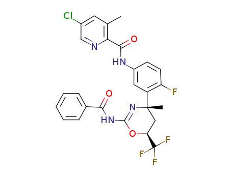 N-(3-((4S,6S)-2-benzamido-4-methyl-6-(trifluoromethyl)-5,6-dihydro-4H-1,3-oxazin-4-yl)-4-fluorophenyl)-5-chloro-3-methylpicolinamide