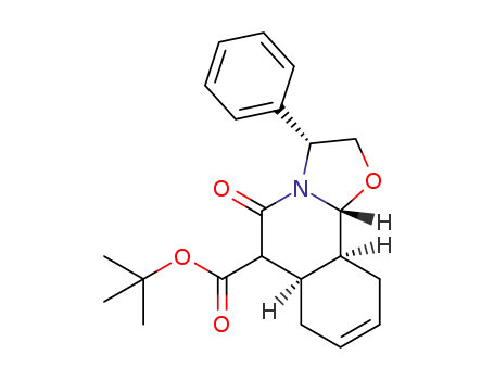 (3R,6aR,10aS,10bR)-6-(tert-Butotxycarbonyl)-5-oxo-3-phenyl-2,3,6,6a,7,10,10a,10b-octahydro-5H-oxazolo[3,2-a]isoquinoline