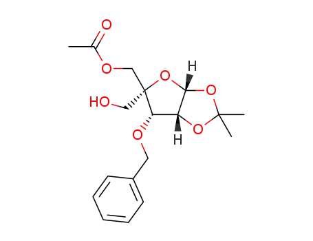 5-O-acetyl-3-O-benzyl-4-C-hydroxymethyl-1,2-O-isopropylidene-α-D-ribofuranose