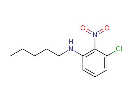 3-chloro-2-nitro-N-pentylaniline
