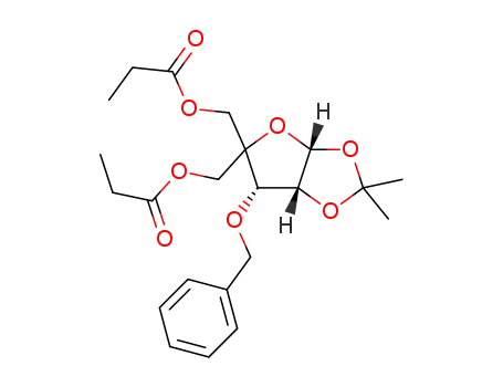 3-O-benzyl-1,2-O-isopropylidene-5-O-propanoyl-4-C-[(propanoyloxy)methyl]-α-D-ribofuranose