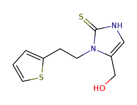 5-(hydroxymethyl)-1-(2-(thiophen-2-yl)ethyl)-1H-imidazole-2(3H)-thione