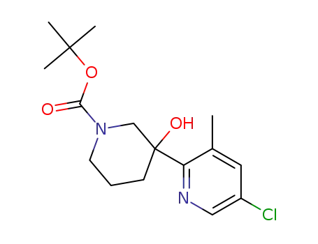tert-butyl 3-(5-chloro-3-methylpyridin-2-yl)-3-hydroxypiperidine-1-carboxylate