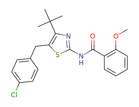 N-(4-(tert-butyl)-5-(4-chlorobenzyl)thiazol-2-yl)-2-methoxybenzamide