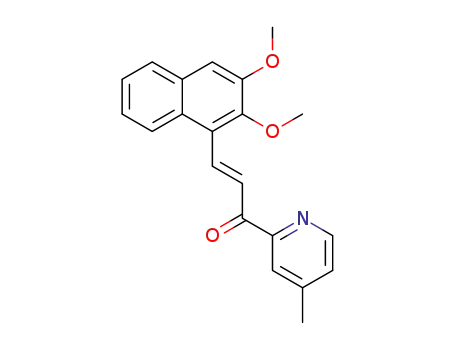 (E)-3-(2,3-dimethoxynaphthalen-1-yl)-1-(4-methylpyridin-2-yl)prop-2-en-1-one