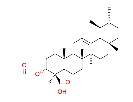 Molecular Structure of 5968-70-7 (3-ACETYL-BETA-BOSWELLIC ACID)