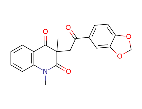 3-(2-(benzo[d][1,3]dioxol-5-yl)-2-oxoethyl)-1,3-dimethylquinoline-2,4(1H,3H)-dione