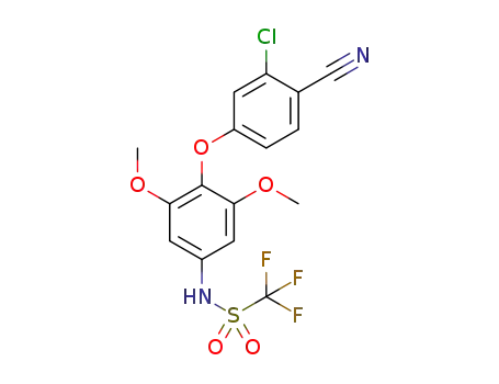 N-[4-(3-chloro-4-cyanophenoxy)-3,5-dimethoxyphenyl]-1,1,1-trifluoromethanesulfonamide