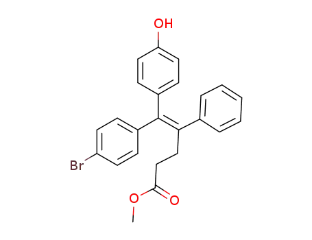 (E)-methyl 5-(4-bromophenyl)-5-(4-hydroxyphenyl)-4-phenylpent-4-enoate