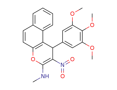 1-(3,4,5-trimethoxyphenyl)-N-methyl-2-nitro-1H-benzo[f]chromen-3-amine