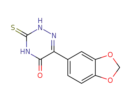 6-benzo[1,3]dioxol-5-yl-3-thioxo-3,4-dihydro-2H-[1,2,4]triazin-5-one