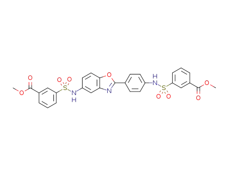 methyl 3-(N-(4-(5-((3-(methoxycarbonyl)phenyl)sulfonamido)benzo[d]oxazol-2-yl)phenyl)sulfamoyl)benzoate