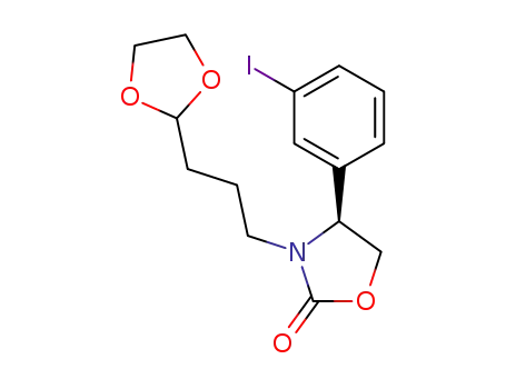 (S)-3-(3-(1,3-dioxolan-2-yl)propyl)-4-(3-iodophenyl)oxazolidin-2-one
