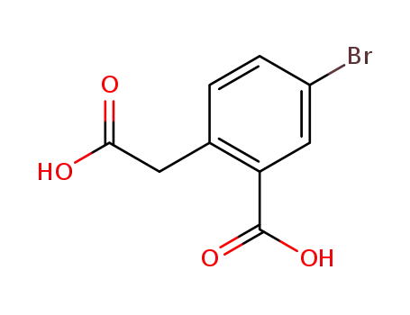 Benzeneacetic acid, 4-bromo-2-carboxy-