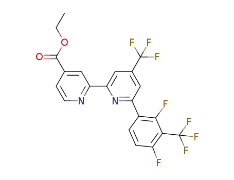ethyl 6-(2,4-difluoro-3-(trifluoromethyl)phenyl)-4-(trifluoromethyl)-2-2’-bipyridine-4’-carboxylate