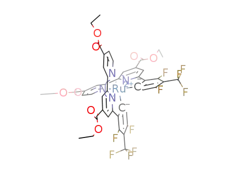 ruthenium(II) bis(diethyl 6-(2,4-difluoro-3-(trifluoromethyl)phenyl)-2,2'-bipyridine-4,4'-dicarboxylate)